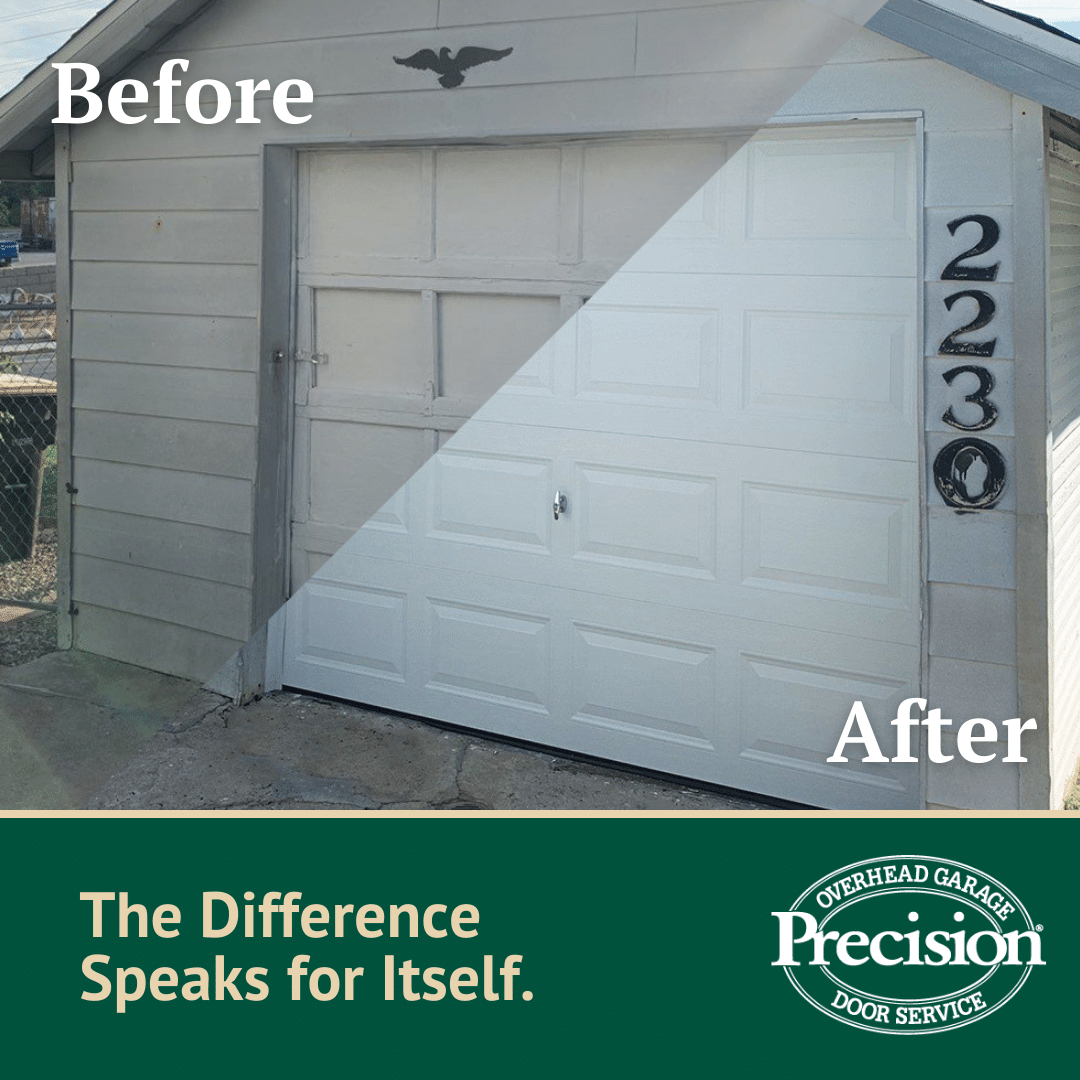 Before/After of a Garage Door