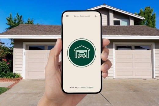 Customer Using App to Control Garage