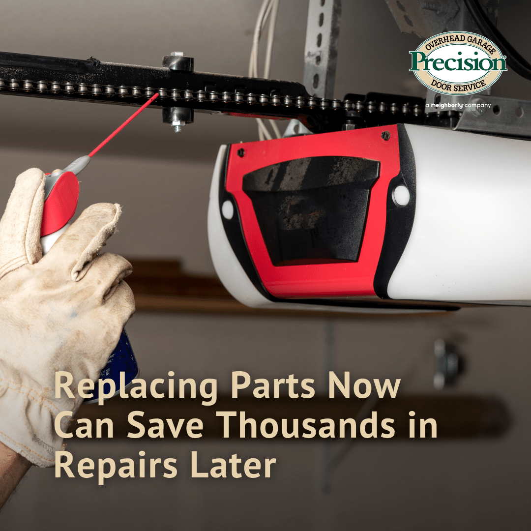 Precision Technician Repairing Garage Door Opener