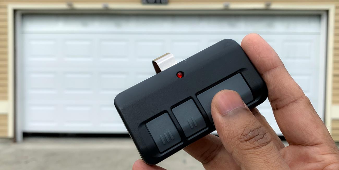 Holding Garage Door Opener Remote