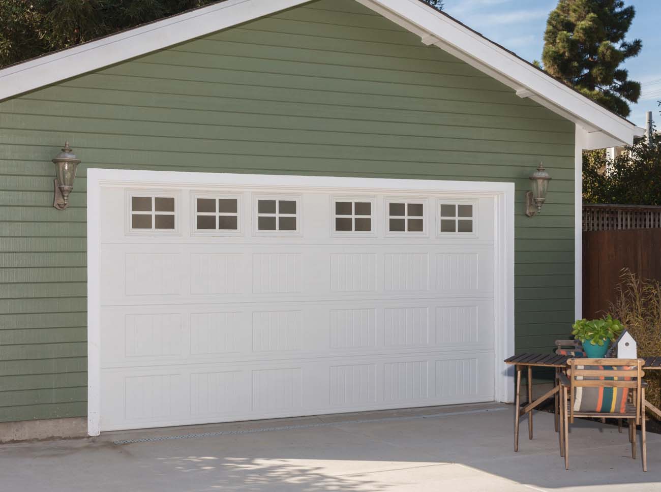 Driveway View of Green Home